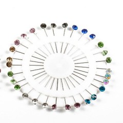 Fashion Hot sale New Custom Jewelry Muslim accessories crystal hijab scarf brooch pins for women
