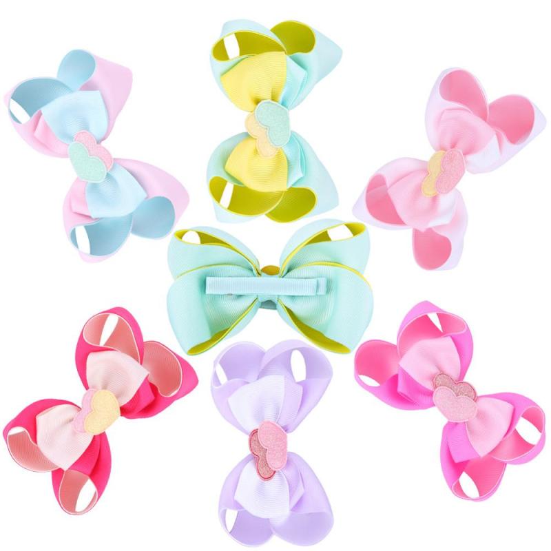 4 inches Bow Clip Boutique Alligator Grosgrain Ribbon Bows Hair Clips