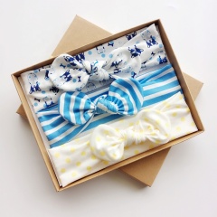 Promotional amazon baby popular top slaes fabric decoration baby hairband set