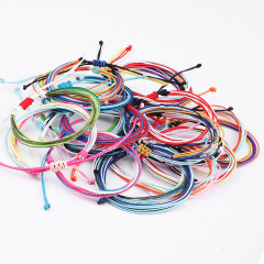 fashion handmade knit weave rope girl women Adjustable woven bracelets
