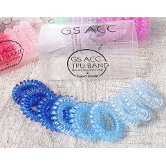 Wholesale Custom Fashion Candy Color TPU phone elastic telephone coil hair ties for girls