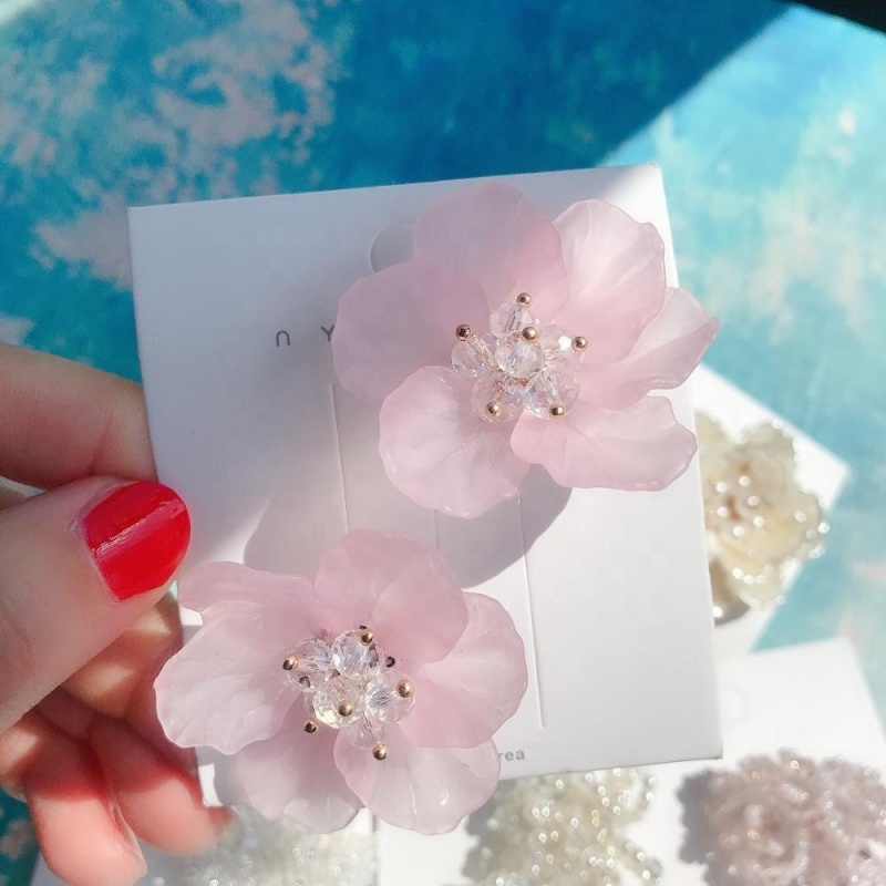 Personality fashion women plastic ball shape beads pearl earrings accessories earrings stud