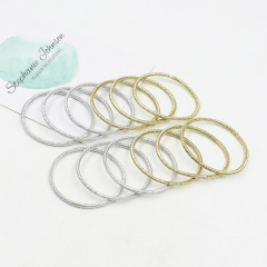 New glitter bing gold Stretch Ponytail Cheap bands elastic hair ties