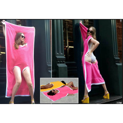 Wholesale women cover up towel beach skirt dress bathrobe ladies body wrap beach towelkini