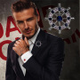 New Arrival fashion Designer Jewelry rhinestone Men Suit Anchor brooches