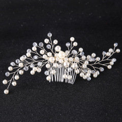 Handmade rhinestone pearl crystal hair accessories wedding bridal hair combs Handmade rhinestone pearl crystal hair accessories wedding bridal hair combs