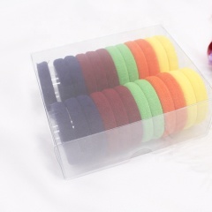 Candy colored wholesale hair accessories custom elastic hair tie boxed children's headwear hair tie for kid