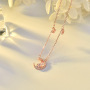 Fashion women wish korean vermeil charm moon star gold plated 925 sterling silver necklace Fashion women wish korean vermeil charm moon star gold plated 925 sterling silver necklace