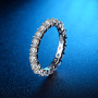Silver Clear Cubic Zirconia Ring Pave CZ Cubic Zirconia Engagement Ring Silver Clear Cubic Zirconia Ring Pave CZ Cubic Zirconia Engagement Ring