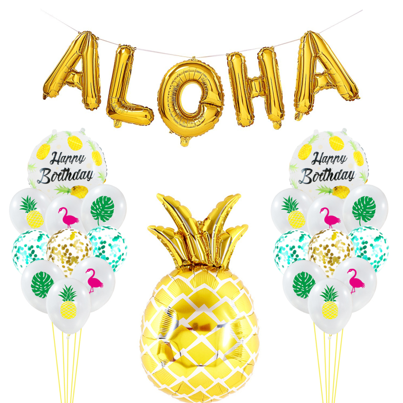 Summer Party Supply yellow pineapple Decoration balloons party decoration Summer Party Supply yellow pineapple Decoration balloons party decoration