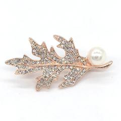custom ins korean luxury fashion girls womens crown bird leaf swan flower rhinestone brooches jewelry