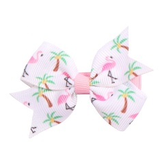 Hot sales good quality summer style orchid flower hairpin colorful cloth bowknot hairgrip