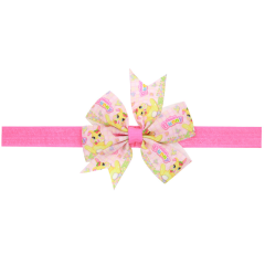 2020 Hot sale 24 color wave point bow knot hair bands for girls hair accessories