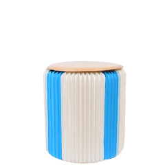 OEM honeycomb home decorative accordion foldable paper stool