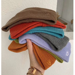 Promotional custom embroidery logo headbands outdoor winter knitted headband for women