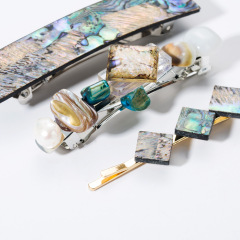 Victoria Baroque vintage Simple Accessories rhinestone leopard Acrylic hair pin