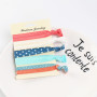 Korea cute pattern custom printed girls lace bow knotted elastic hair ties Korea cute pattern custom printed girls lace bow knotted elastic hair ties
