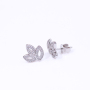 Fashion bride bridesmaid 925 sterling silver jewelry moissanite earrings