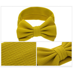 2019 Alice baby multi colorful fluffy elastic bow knot hairband girls hair accessories