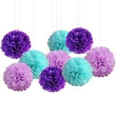 Mermaid Party Supplies Decorations kids Birthday Party Banners Latex Balloons