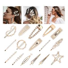 Women Geometric Shape wedding Metal Hair Accessories pear Hair pins