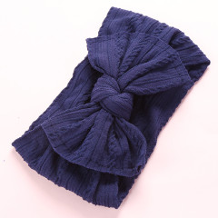 Hot Sale Toddler Girl Nylon Elastics Super Soft Wide Hair Bows baby headbands for Infant