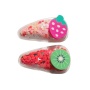 New fashion fruit shape creation france cute pvc hair clip set in hair pieces