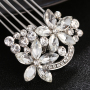Flower design Bride crystal hair accessories wedding women bridal hair combs Flower design Bride crystal hair accessories wedding women bridal hair combs