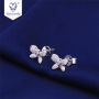 14K 18k jewelry beaded Teardrop Dangle charm butterfly Moissanite stu Diamond earring