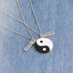 wish Amazon best fashion women mens chain best friend necklace set