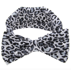 2019 Leopard baby multi style elastic bow knot hairband girls hair accessories