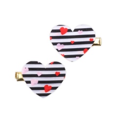 Manufactory bulk printed star heart headwear red sequin fabric bow hair band headband sets for baby