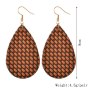 2020 Trendy Bulk Wholesale Women Embossed Black Cowhide Faux Teardrop Leather Earrings 2020 Trendy Bulk Wholesale Women Embossed Black Cowhide Faux Teardrop Leather Earrings