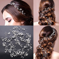 Fashion 1M pearl metal silver jewelry hair accessories Wedding Bridal Headbands