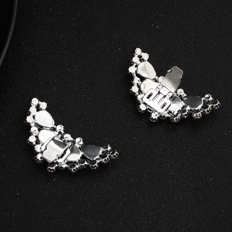 Manufacturers custom  diamond shoe buckle  bride wedding accessories shoes accessories  glass diamond shoe buckle