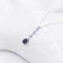 Hot sale fashion jewelry pear shape 925 silver gold plated moissanite necklace Hot sale fashion jewelry pear shape 925 silver gold plated moissanite necklace