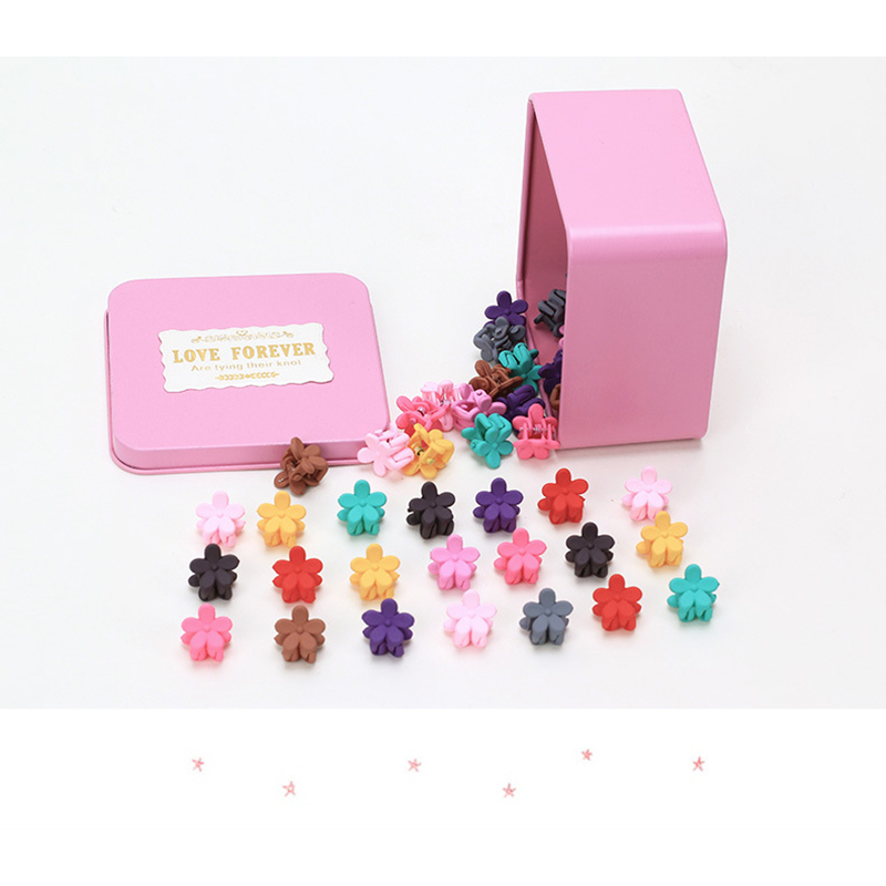 50pcs Fashion Small Flower Baby Kids Hair Clips Hair Claws Lovely For Children Cute Hair Accessories