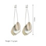 Baroque jewelry costume sea shell long simple earrings for women 2019