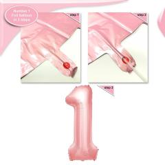 Pink tassel banner confetti latex balloon 1st birthday party decorations