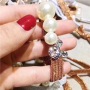 Victoria Simple hair Accessories hair cord crystal rhinestone pearl hair ties