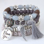 New Style Retro Crystal Delicate Opal Wings Love Beaded Multi-layer Tassel Bracelets New Style Retro Crystal Delicate Opal Wings Love Beaded Multi-layer Tassel Bracelets