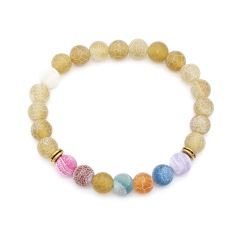 New 7 Chakra Healing Natural Stone Beads Yoga Bracelet For Ladies Accessories