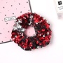 Wholesale factory two color mermaid  fish scale sequin hair scrunchies broad large intestine  hair ties elastic hair band