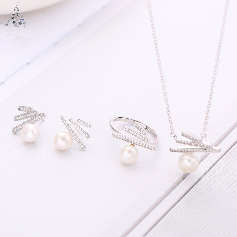 Korean fashion valentine's day christmas gift jewelry silver women pearl necklace 925 Korean fashion valentine's day christmas gift jewelry silver women pearl necklace 925
