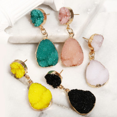 fancy best sell wish amazon korean rhinestone women ladi jewelry long drop big crystal earring