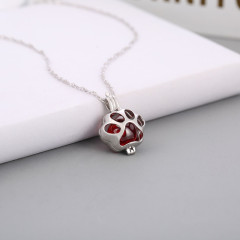 Korean fashion valentine's day christmas gift jewelry silver women 925 red magic necklace
