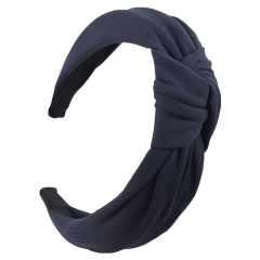Women Hair Accessories Headwear Solid Bow Soft Knotted Headband Hairband