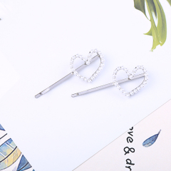2019 hot sales love diamond princess fancy pearl bobby pins hairpins