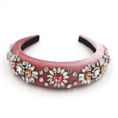 2019 fashion handmade baroque rhinestone crystal baroque pearl headbands