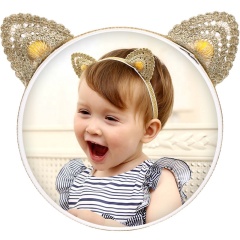 Cat ears kids sound proof dear ears headband safety baby earmuffs headband for baby girl